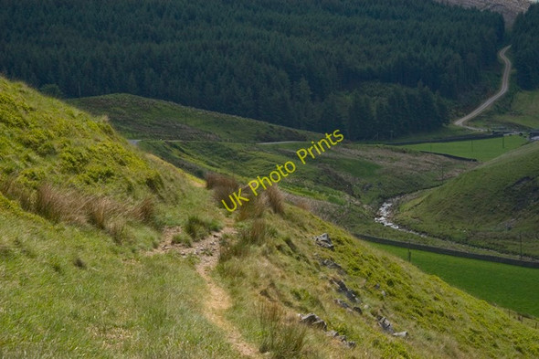Photo 6"x4" Footpath along the flanks of Middle Knoll Sykes\/SD6351 c2010