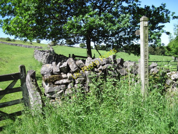 Photo 6"x4" Footpath near Woodhouses Swinscoe c2010