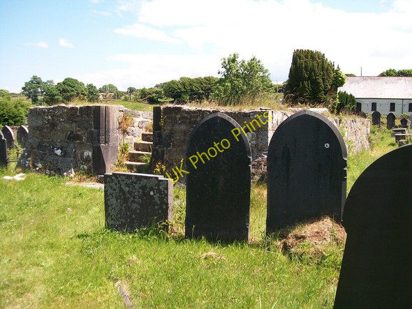 Photo 6"x4" The remains of the former St Denio Church at Pwllheli Cemetery Pwllheli c2010