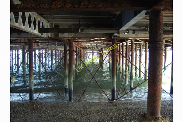 Photo 6"x4" Ironwork under South Parade Pier Eastney c2010