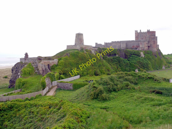 Photo 6"x4" Bamburgh Castle from the north-west Bamburgh c2010