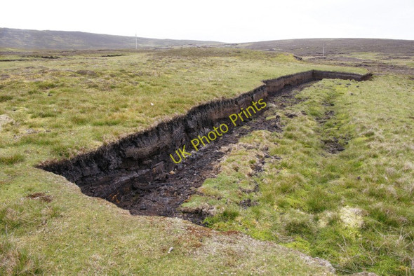 Photo 6"x4" Old peat bank north of Sandy Loch, Lerwick Uppersound c2010