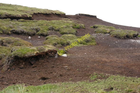 Photo 6"x4" Eroded peat beside Sandy Loch reservoir, Lerwick Uppersound c2010