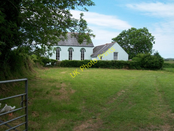 Photo 6"x4" Capel Bethel viewed across farmland Penrhos\/SH3434 c2010
