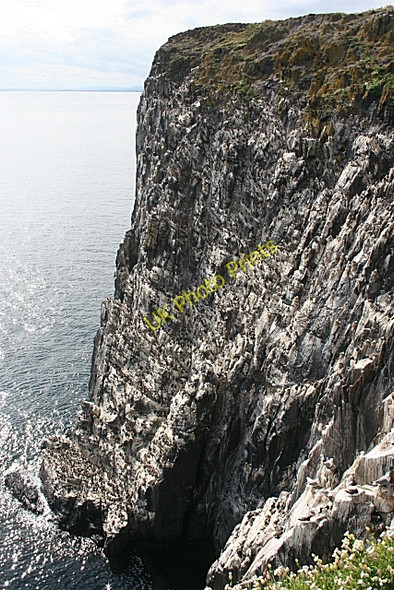 Photo 6"x4" Cliffs near Green Face Tarbet Hole c2010