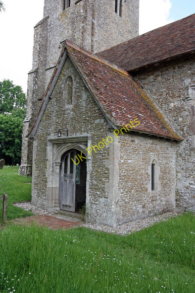 Photo 6"x4" St Mary, Stone in Oxney, Kent - Porch Stone in Oxney c2010
