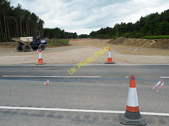 Photo 6"x4" Fochabers Bypass Roadworks, Midsummer 2010 (9) Crofts of Dipple c2010