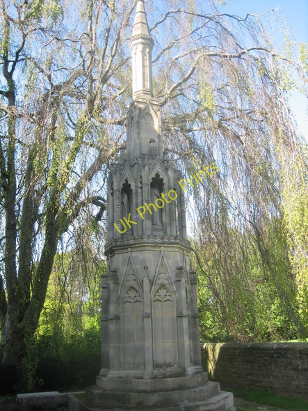 Photo 6"x4" Monument in the churchyard at Christ the Consoler, Skelton Newby\/SE3567 c2007