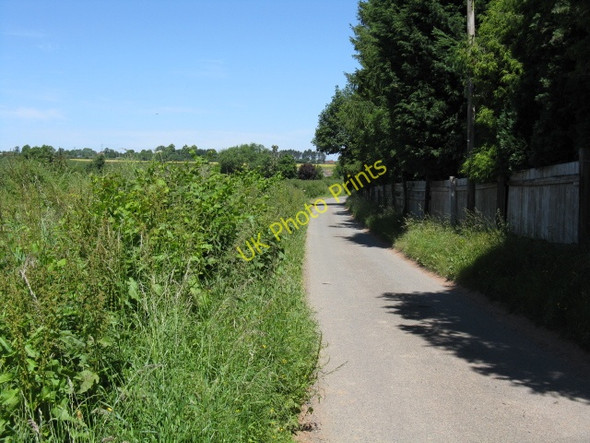 Photo 6"x4" Lane and fields, Norchard Crossway Green\/SO8468 c2010