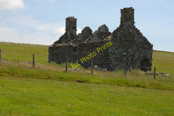 Photo 6"x4" The ruined farmhouse at Pant Gwyn Llangelynnin c2010