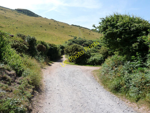 Photo 6"x4" The end of Marine Drive where footpaths continue to Pickwell or Putsborough Sand Vention c2010