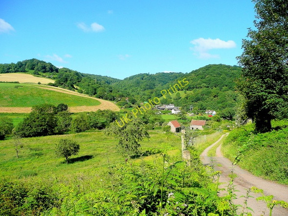 Photo 6"x4" Track to Wyeseal Farm, Wye valley The Fence c2010