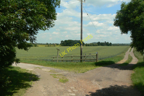 Photo 6"x4" Track junction Bradmore\/SK5831 c2010