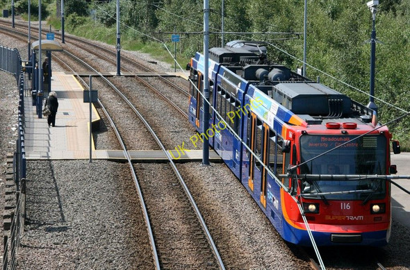 Photo 6"x4" Tram Stop, Sheffield  Tinsley\/SK3990 c2010