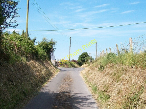 Photo 6"x4" View west towards the crossroads at Groesffordd Edern c2010