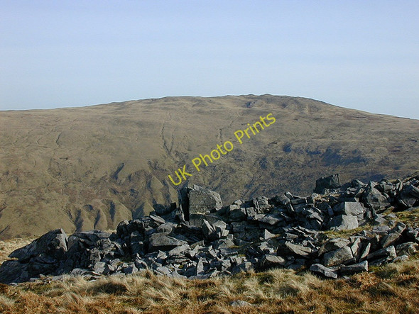 Photo 6"x4" Pen Pumlumon Arwystli from Pen Cerrig Tewion Craig y March c2001