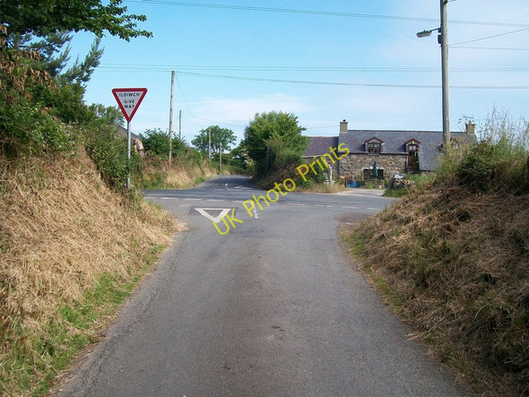 Photo 6"x4" Glanrhyd Crossroads from the south Edern c2010
