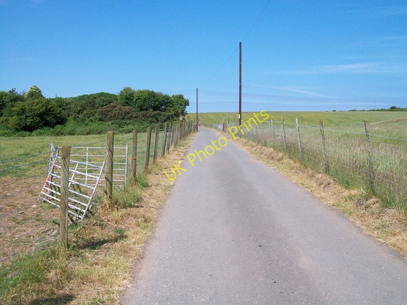 Photo 6"x4" View west along the Mochras farm road Boduan c2010