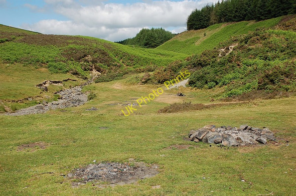 Photo 6"x4" Remains of campfires, Black Meldon Upper Kidston c2010