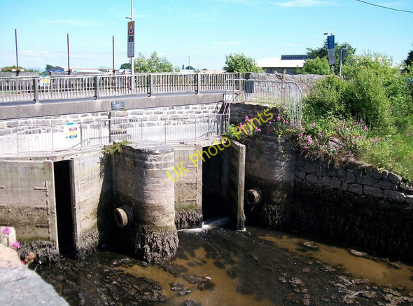Photo 6"x4" Glan-y-don Road crossing the flood gates of Afon Erch Pwllheli c2010