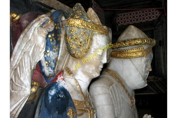 Photo 6"x4" St Mary's church in Dennington - the Bardolph tomb (detail) Dennington\/TM2867 c2010