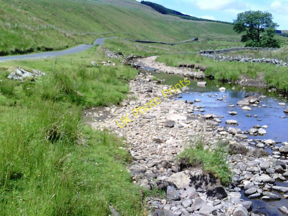 Photo 6"x4" Cotterdale Beck and road to Cotterdale Cotterdale c2010
