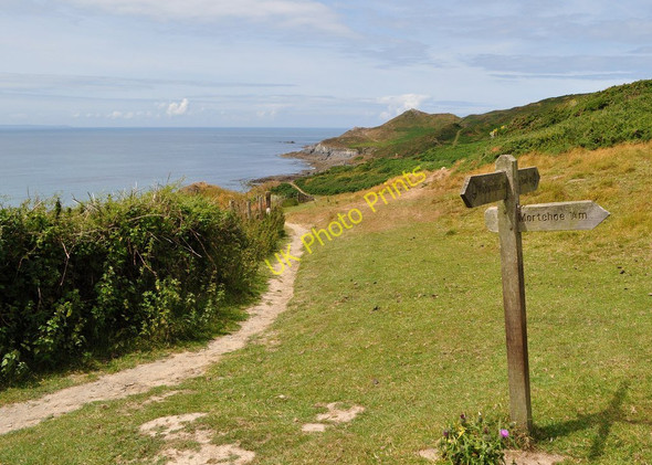 Photo 6"x4" The South West Coast Path just above Grunta Beach Mortehoe c2010