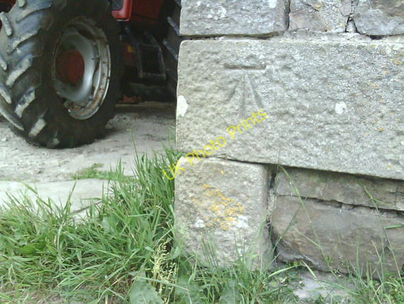 Photo 6"x4" Benchmark at Shaw Paddock Grisdale c2010