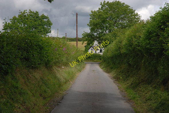 Photo 6"x4" Minor road passing Cilcwm Rhos-y-garth c2010