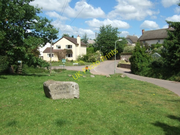 Photo 6"x4" Millennium sign, Cheriton Fitzpaine Cheriton Fitzpaine c2010