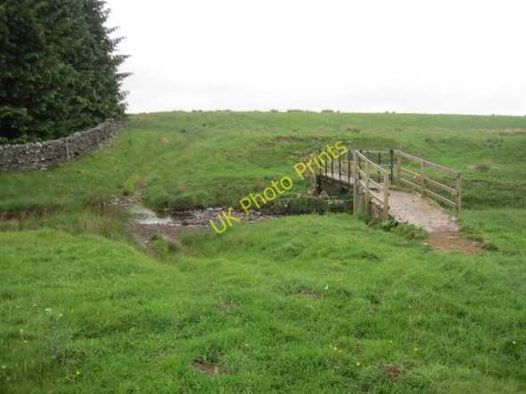 Photo 6"x4" Footbridge and Ford , Blacka Burn Stonehaugh c2010