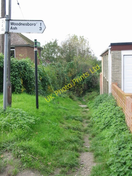 Photo 6"x4" Start of the byway at the end of Mill Lane Buttsole c2007