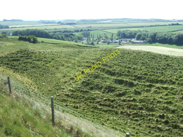 Photo 6"x4" Winterborne Monkton from Maiden Castle Winterborne Monkton c2010