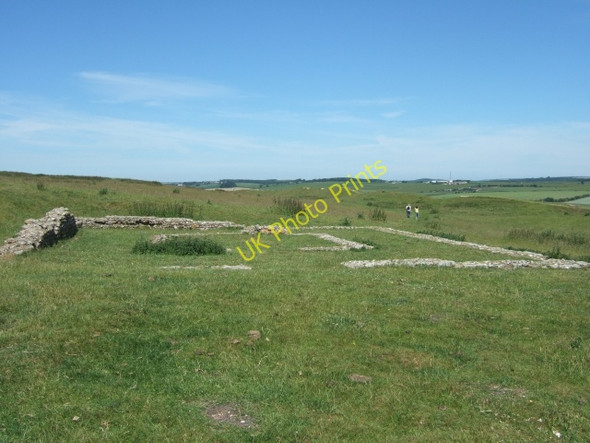 Photo 6"x4" Romano-British temple ruins, Maiden Castle Dorchester\/SY6890 c2010