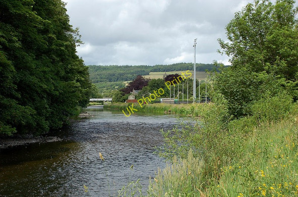 Photo 6"x4" Looking upstream at Kingsmeadows, Peebles Peebles\/NT2540 c2010