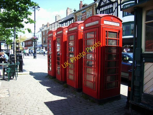 Photo 6"x4" Four Telephone Kiosks, Market Place, Ripon Ripon c2010
