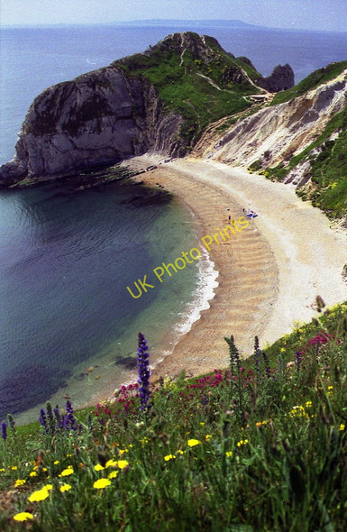 Photo 6"x4" Man o' War Cove West Lulworth c1991