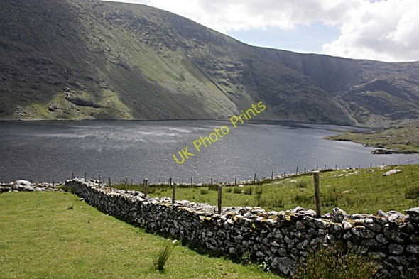 Photo 6"x4" Stone Wall & Lake Shore Kells\/V5586 c2010