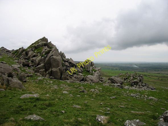Photo 6"x4" Rock outcrop in the eastern Preseli Caermeini c2010