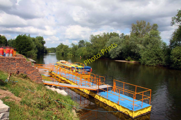 Photo 6"x4" Landing stage on the River Wye Great Doward c2010