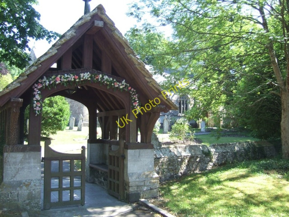 Photo 6"x4" Lych gate of the church at Winfrith Newburgh Winfrith Newburgh c2010