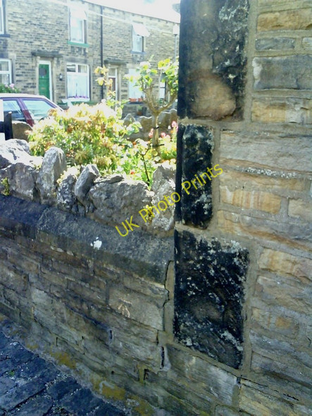 Photo 6"x4" Neville Street benchmark Skipton c2010