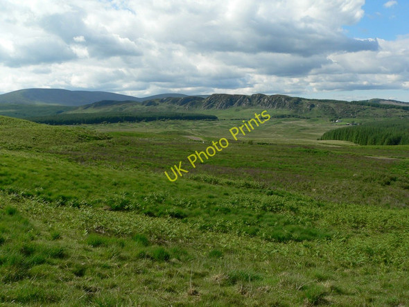 Photo 6"x4" Distant view of Dromore cliffs Big Water of Fleet c2010