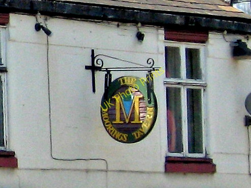 Photo 6"x4" The Moorings Tavern pub sign, 78-80 High Street, Amblecote Stourbridge c2010