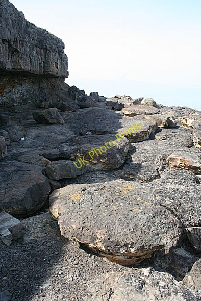 Photo 6"x4" Mushroom Rocks Red Wharf Bay c2010