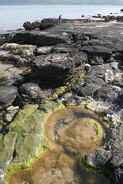 Photo 6"x4" Ancient Potholes Red Wharf Bay c2010