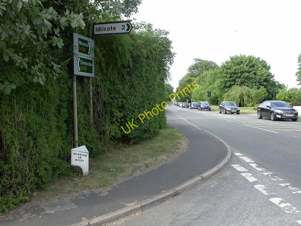 Photo 6"x4" Halford, milepost Halford\/SP2645 c2010