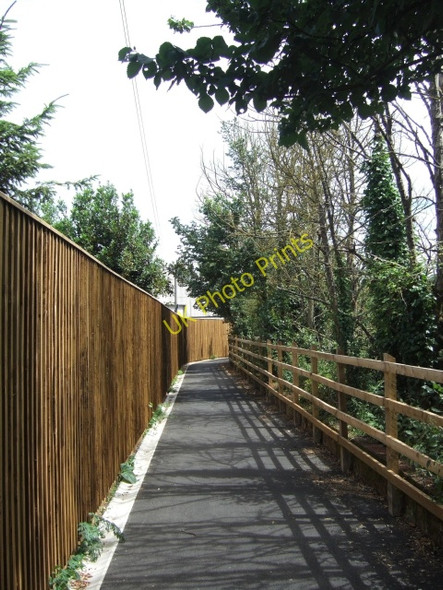 Photo 6"x4" Newly extended footpath near Darts Farm Clyst St George c2010