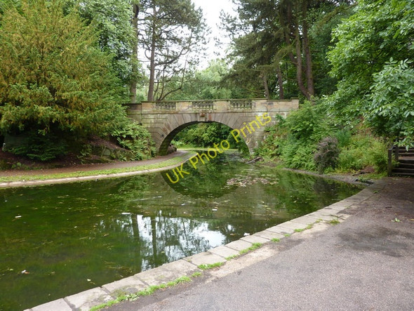 Photo 6"x4" Footbridge over lake, Williamson Park Lancaster c2010