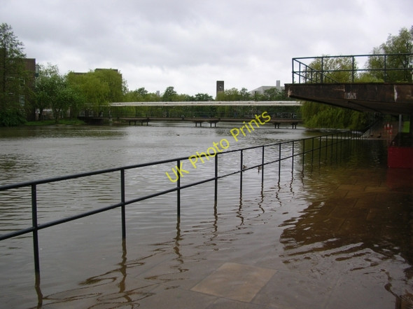 Photo 6"x4" Flooding on campus Heslington c2006